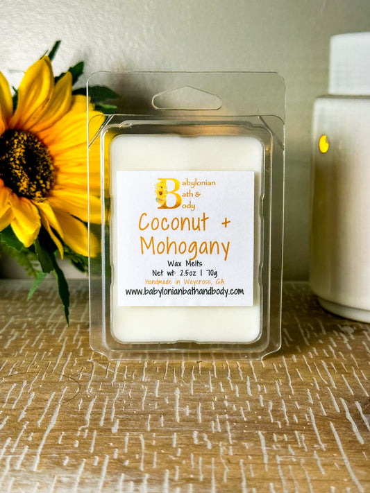Coconut + Mohogany Wax Melts