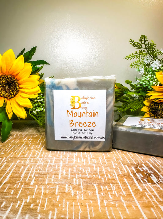 Mountain Breeze Goats Milk Bar Soap