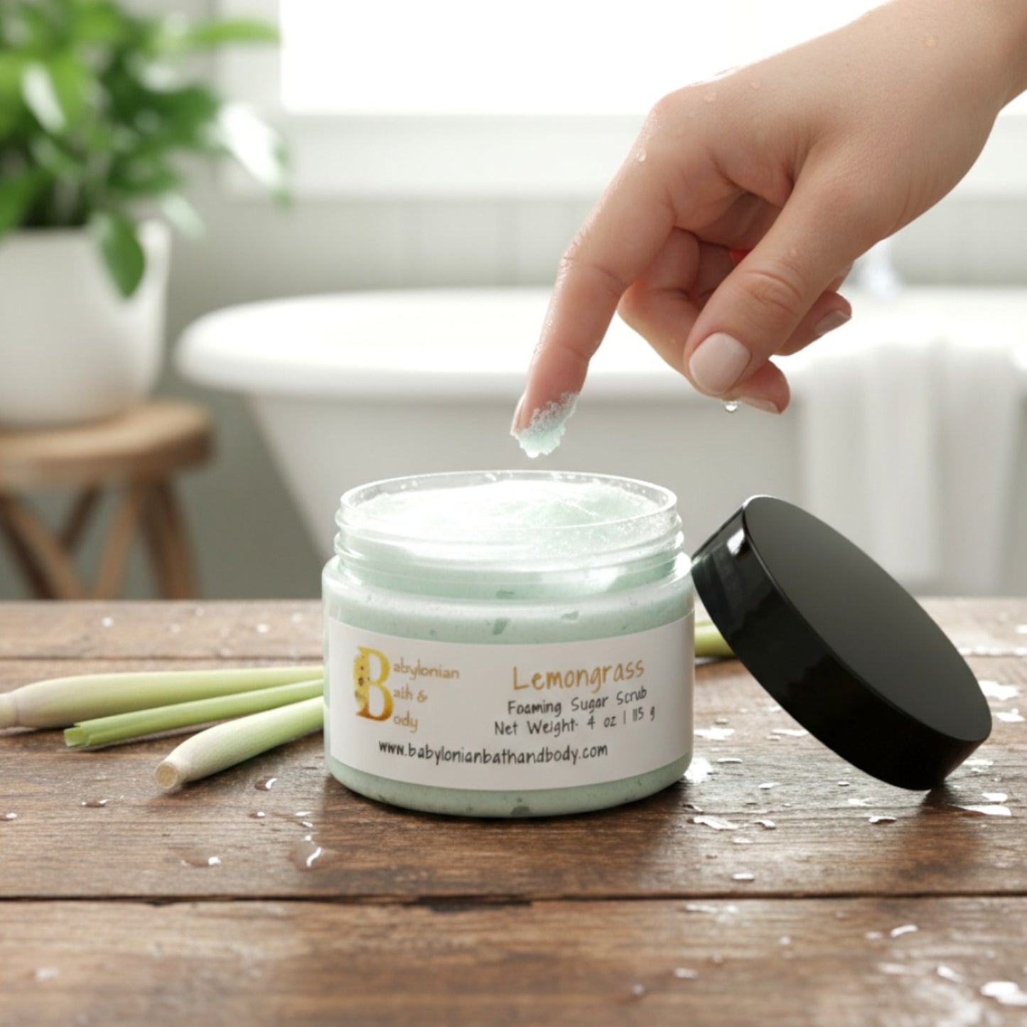 Lemongrass Foaming Sugar Scrub