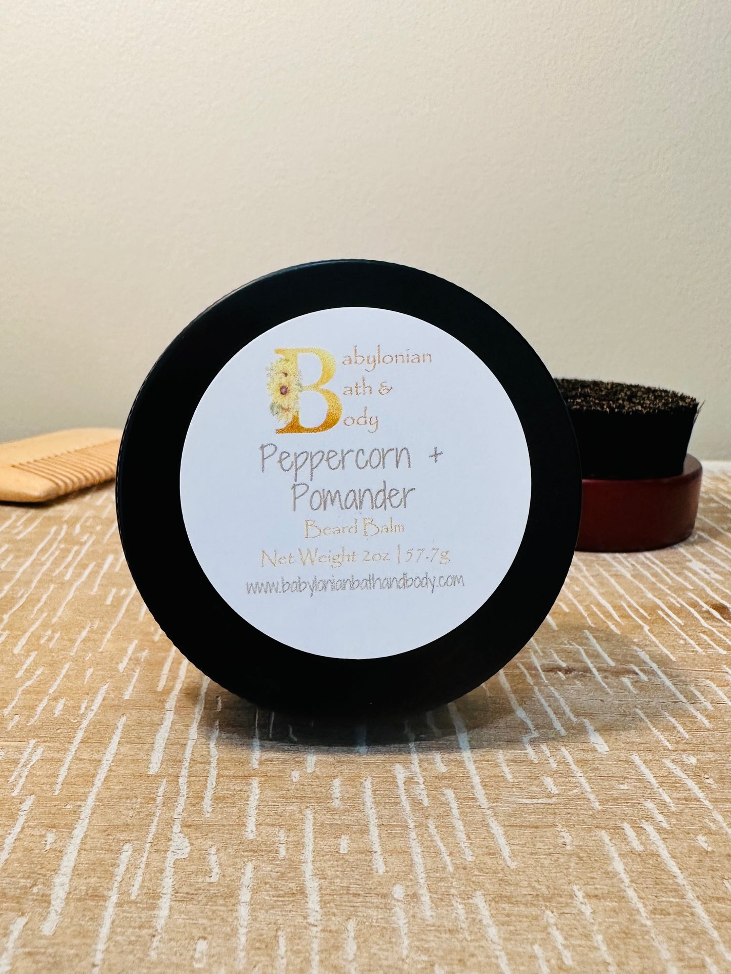 Peppercorn + Pomander Beard Balm