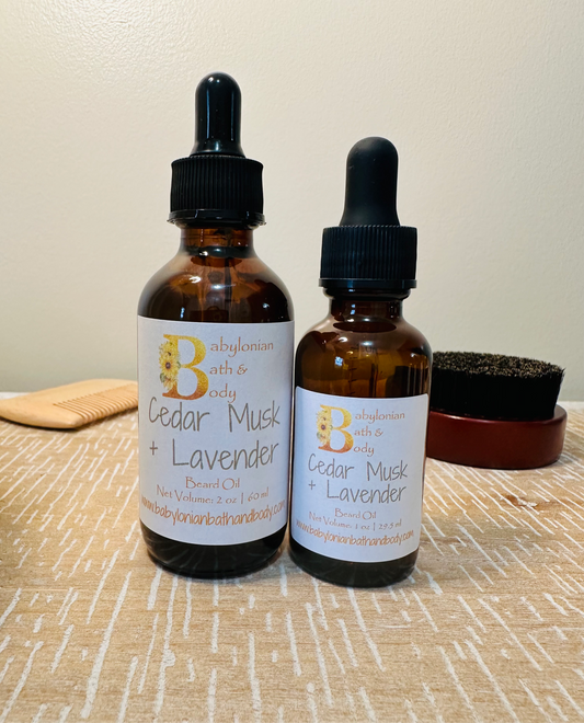 Cedar Musk + Lavender Beard Oil