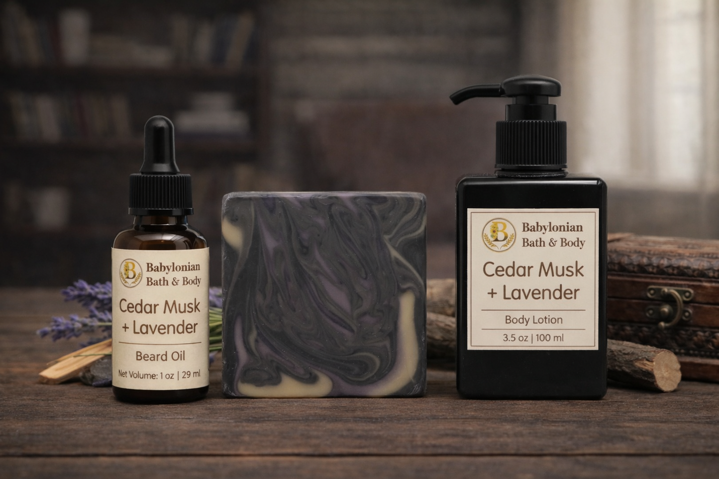 Cedar Musk + Lavender Set