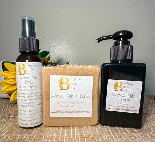 Oatmeal Milk + Honey Body Care Set