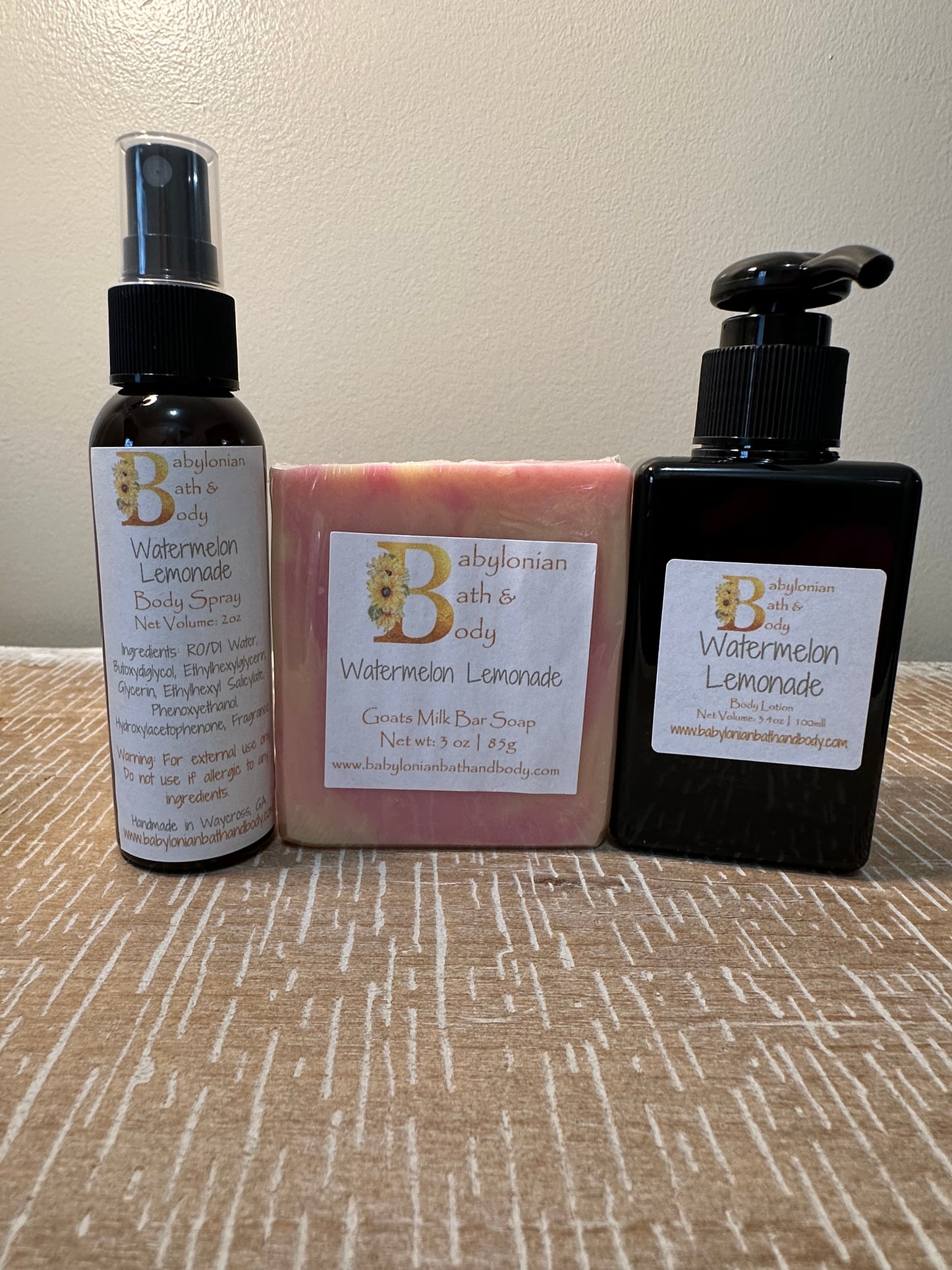 Watermelon Lemonade Body Care Set