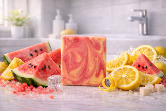 Watermelon Lemonade Goats Milk Bar Soap