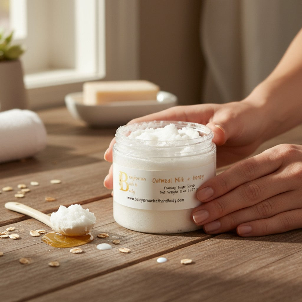 Oatmeal Milk + Honey Foaming Sugar Scrub